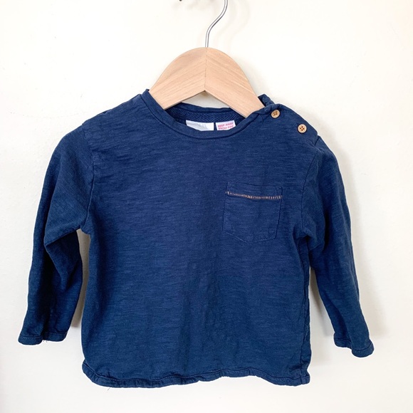 Zara Other - Zara Kids | Baby Boy Long Sleeve Shirt Blue 9-12 M
